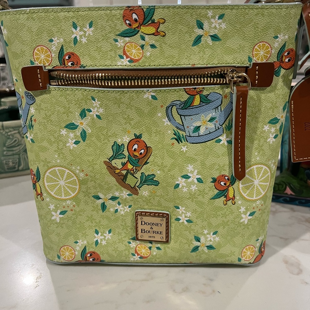 Dooney & Bourke Disney Orange Bird Print Crossbody Bag